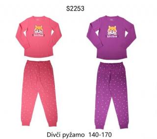 Pyžamo dívčí (2 barvy) WOLF, VELIKOST 140 -170 barva: lososová, velikost: 140