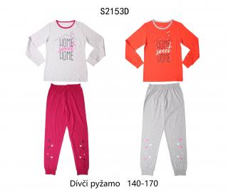 Pyžamo dívčí (2 barvy) WOLF,VELIKOST 140-170 barva: oranžová, velikost: 140