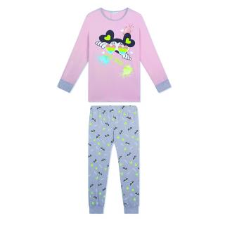 Pyžamo dívčí (3 barvy) KUGO,VELIKOST 134-164 barva: šedý melír, velikost: 140