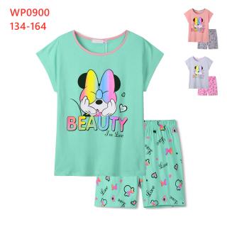 Pyžamo dívčí letní (3 barvy) KUGO,VELIKOST 134-164 barva: zelenkavá, velikost: 152
