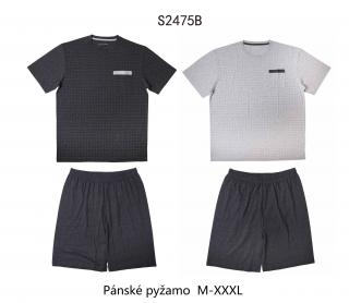 Pyžamo pánské letní (2 barvy),VELIKOST M-3XL barva: šedý melír, velikost: XXL