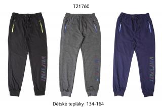 Tepláky chlapecké (3 barvy) WOLF, VELIKOST 134-170 barva: černá, velikost: 140