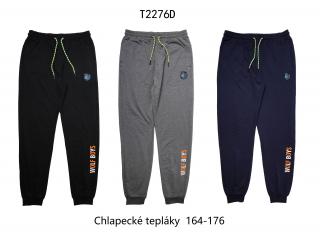 Tepláky chlapecké (3 barvy) WOLF, VELIKOST 164-176 barva: šedý melír, velikost: 164