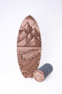 Balanční deska Woodboards MOUNTINWAVE - komplet