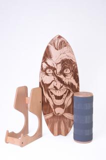 Balanční deska Woodboards SURF JOKER - komplet + STOJAN