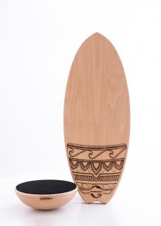 Balanční deska Woodboards SURF + Rehabo 360