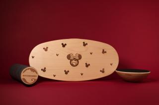 SET - BALANČNÍ DESKA WOODBOARDS ORIGINAL KOMPLET + REHABO 360 SAMOSTATNĚ-motiv MINNIE