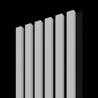 Dřevěná lamela ACOUSTIC LINE 6 - horská šedá / černá