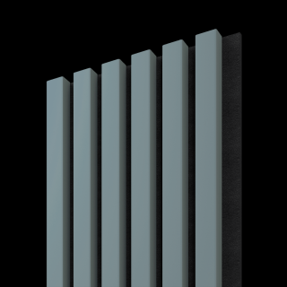 Dřevěná lamela ACOUSTIC LINE 6 - kouřová modrá / černá