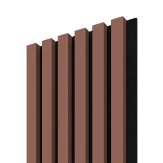 Dřevěná lamela ACOUSTIC LINE 6 - terakota / černá