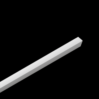 Dřevěná lamela LINEA SINGLE - bílá