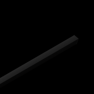 Dřevěná lamela LINEA SINGLE - černá