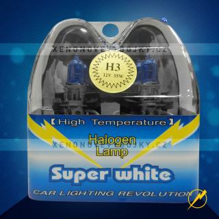 AKCE - H3 žárovky Super white, 55W, sada 2ks