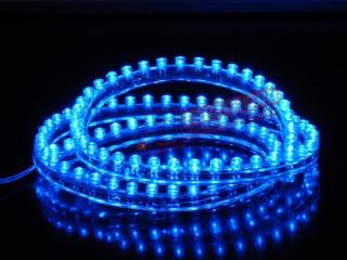 LED diodový pásek - PVC, délka 96cm, modré světlo