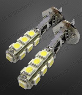 LED žárovka 12V s paticí H1, 13 SMD LED, 1ks