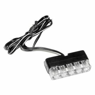 MOTO zelené světlo, 5 LED (čiré diody) LINE 12V