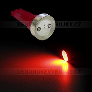 Osvětlení přístrojové desky POWER LED červená, T5/12V/1,2W, sada 2ks