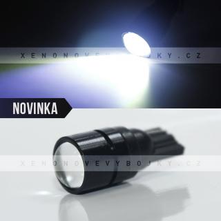 Parkovací světlo - T10 1x1W High Power SMD BÍLÉ - bezpaticové, 1ks