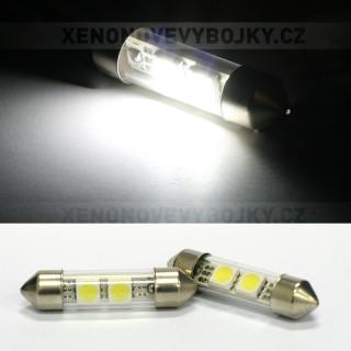 Sufitka bílá, 2 SMD LED, 36mm, 1ks