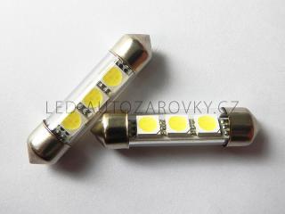 Sufitka bílá, 3 SMD LED, 36mm, 1ks