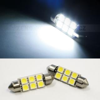 Sufitka bílá - Super 6xSMD LED SINGLE, 39mm
