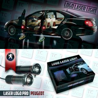 Svítící laserové logo auta - PEUGEOT