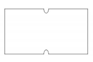 Etiketa cenová COLA-PLY, 22x12 mm, bílá