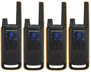 Motorola TLKR T82 EXTREME QUAD - sada 4 vysílaček PMR446, dosah až 10 km, IPx4, + 4x headset