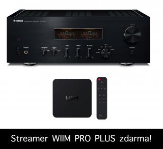 YAMAHA A-S1200 (BLACK) + streamer  (+ streamer WIIM PRO PLUS)