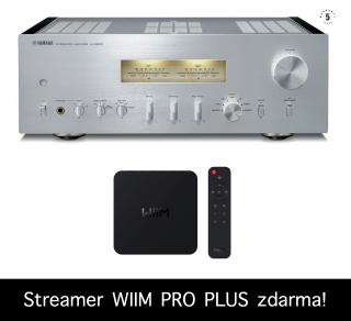 YAMAHA A-S2200 (SILVER) (+ streamer WIIM PRO PLUS)