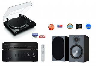 YAMAHA A-S501 + CD-S303 + MusicCast VINYL 500 (TT-N503) + MONITOR AUDIO BRONZE 100 (ZESILOVAČ, CD, GRAMOFON/STREAMER, REPRODUKTORY.)