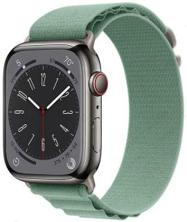 Alpský tah nylonový řemínek pro Apple Watch 38, 40 a 41 mm lehce zelený