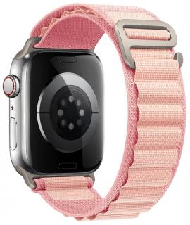 Alpský tah nylonový řemínek pro Apple Watch 38, 40 a 41 mm růžový