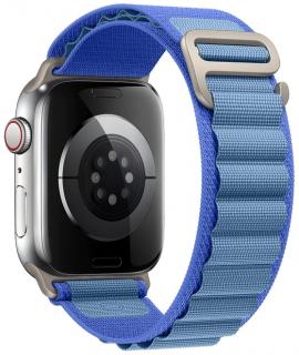 Alpský tah nylonový řemínek pro Apple Watch 42, 44, 45 a 49 mm modrý