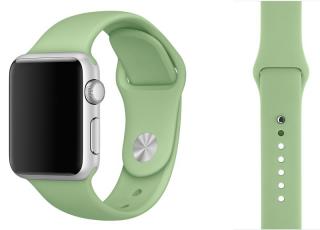 Barva mátová silikonový řemínek pro Apple Watch 42, 44 a 45 mm