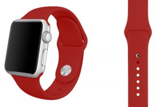 Červená růže silikonový řemínek pro Apple Watch 42, 44 a 45 mm