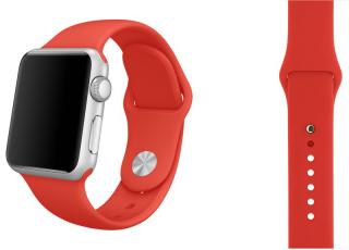 Červený silikonový řemínek pro Apple Watch 38, 40 a 41 mm