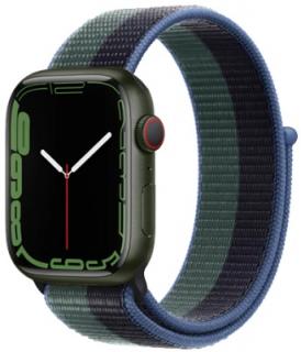 Inkoustově eukalyptový provlékací řemínek na suchý zip pro Apple Watch 38, 40 a 41 mm