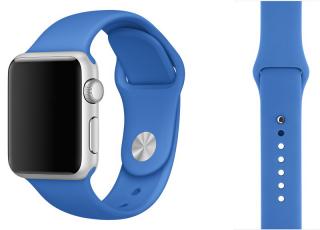 Královsky modrý silikonový řemínek pro Apple Watch 38, 40 a 41 mm