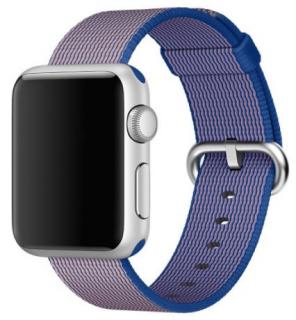 Královsky modrý tkaný nylonový řemínek pro Apple Watch 42, 44 a 45 mm