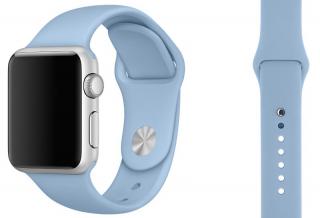 Lehce modrý silikonový řemínek pro Apple Watch 38, 40 a 41 mm