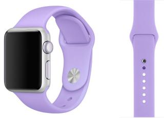 Lila silikonový řemínek pro Apple Watch 38, 40 a 41 mm