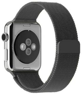 Milánský tah s magnetickým zapínáním pro Apple Watch 38, 40 a 41 mm vesmírně šedý