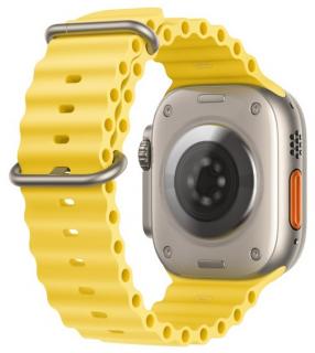 Oceánský silikonový řemínek pro Apple Watch 38, 40 a 41 mm žlutý