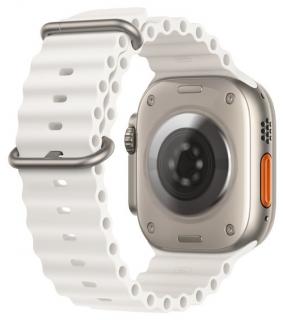Oceánský silikonový řemínek pro Apple Watch 42, 44, 45 a 49 mm bílý