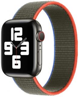 Soumračný provlékací řemínek na suchý zip pro Apple Watch 38, 40 a 41 mm