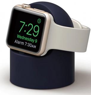 Stojan pro Apple Watch silikonový temně modrý