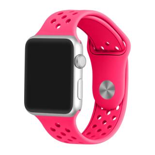 Zářivě růžový řemínek s odvětrávacími otvory pro Apple Watch 38, 40 a 41 mm