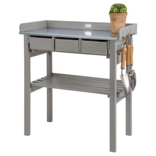 Zahradní pracovní stůl - šedý  Pracovní pěstební stolek