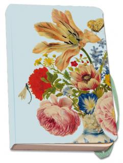 Zápisník s gumičkou ´Tulipány a růže´ Maria Sibylla Merian